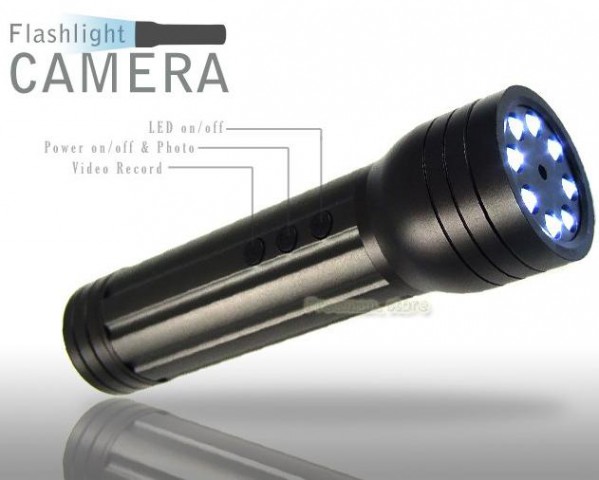 Lommelykt med kamera - 8x High Power LED